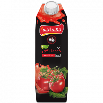 آب گوجه فرنگی تکدانه یک لیتری